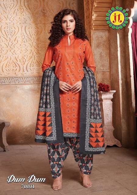 Jt Dum Dum Vol 70 Printed Cotton Dress Material Catalog