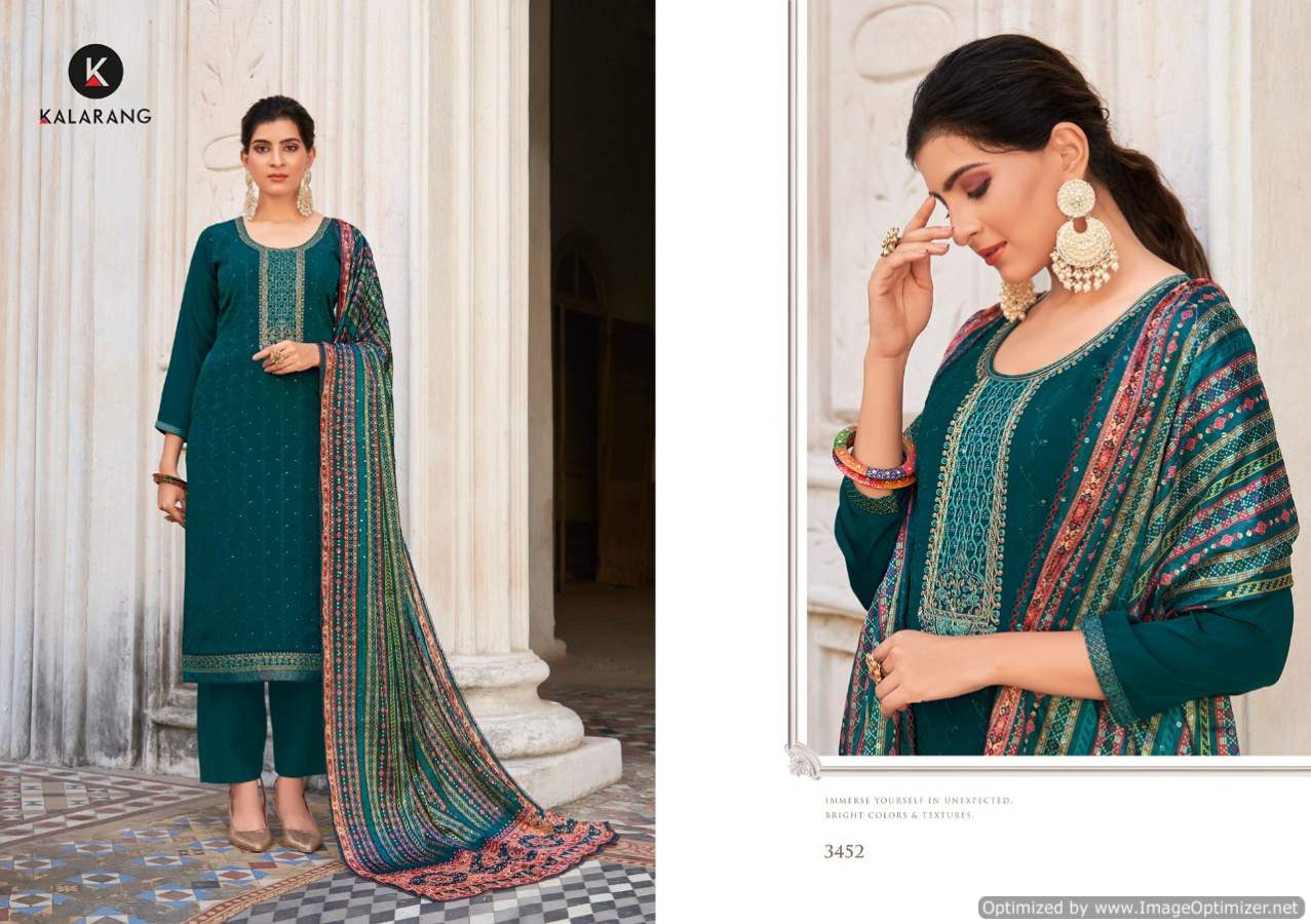 Kalarang Goldi Festive Wear Designer Dress Material