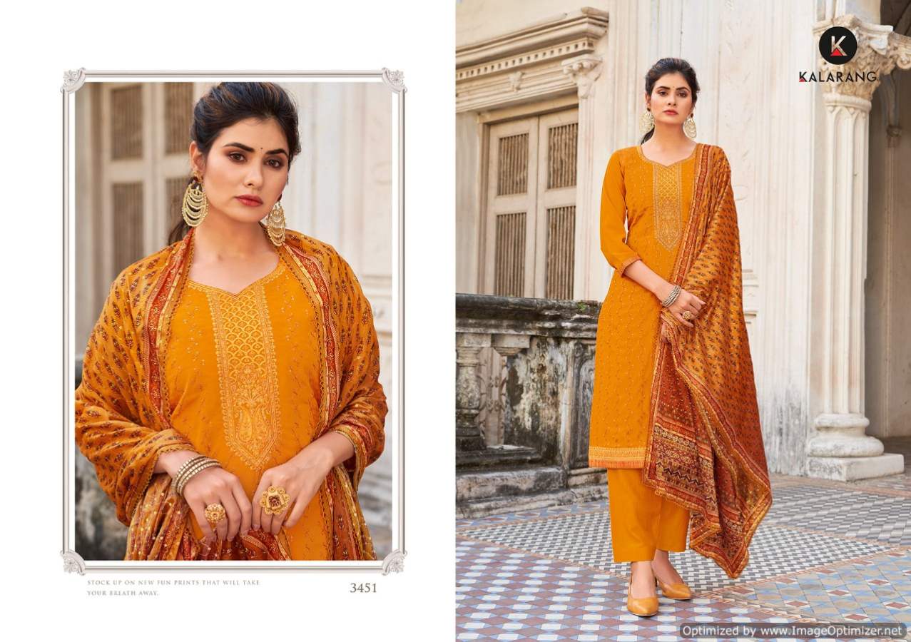 Kalarang Goldi Festive Wear Designer Dress Material
