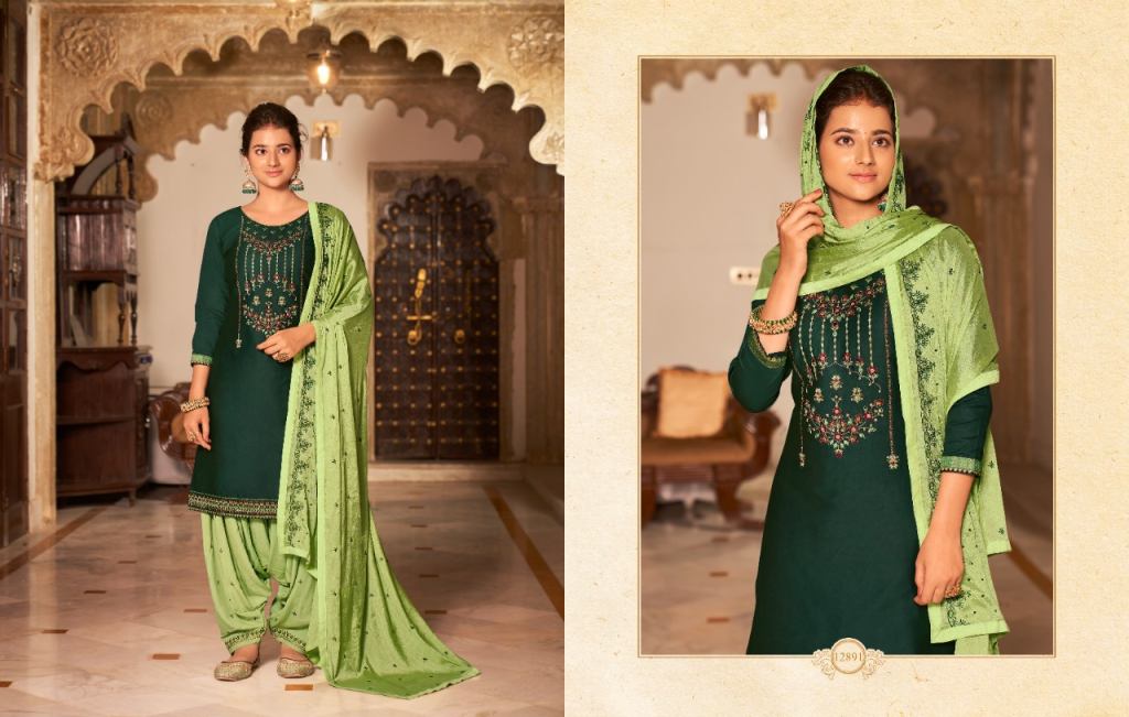 Kalaroop Fashion Of Patiyala Vol 32 Designer Silk Readymade Salwar Suits Catalog