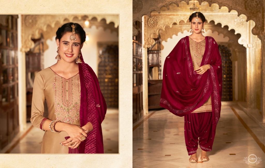 Kalaroop Fashion Of Patiyala Vol 32 Designer Silk Readymade Salwar Suits Catalog