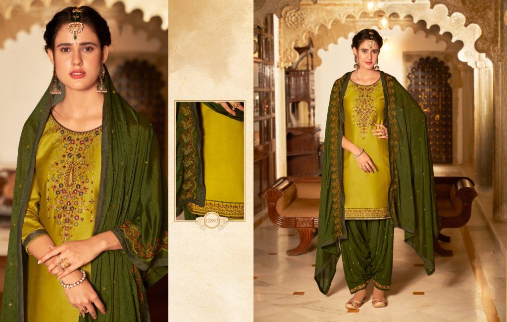 Kalaroop Fashion Of Patiyala Vol 32 Designer Silk Readymade Salwar Suits Catalog