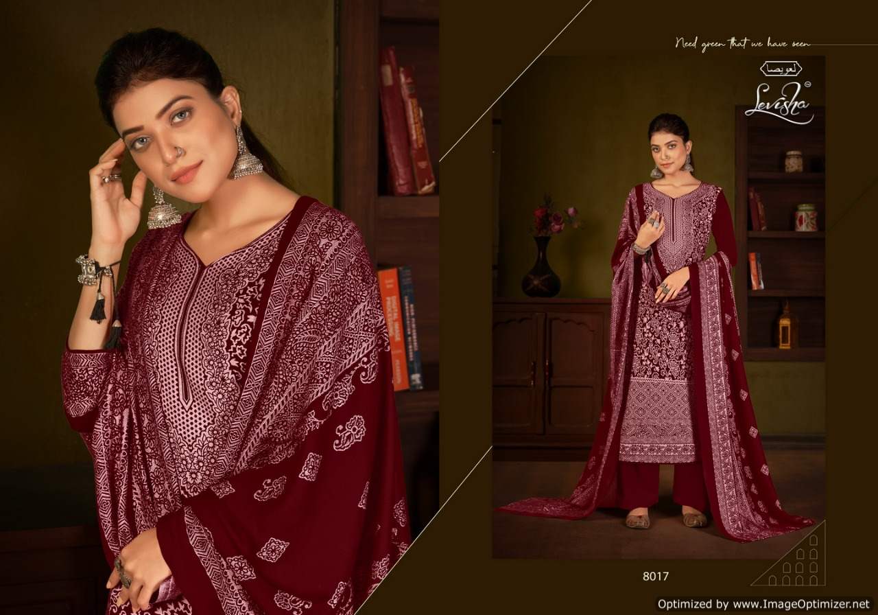 Levisha Alisa Vol 2 Winter Designer Pashmina Dress Material Catalog