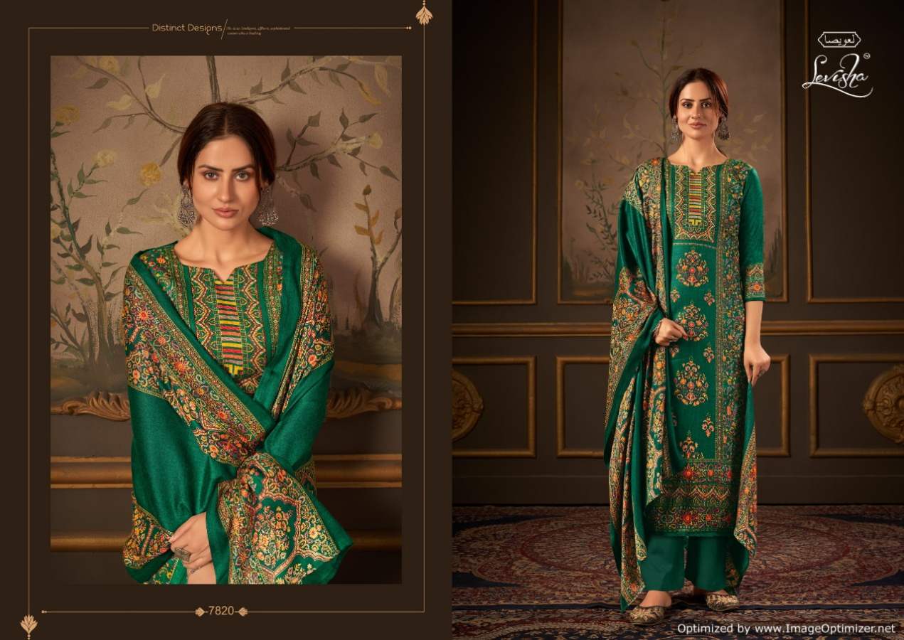Levisha Femina Vol 12 Winter Wear Pashmina Dress Material Catalog