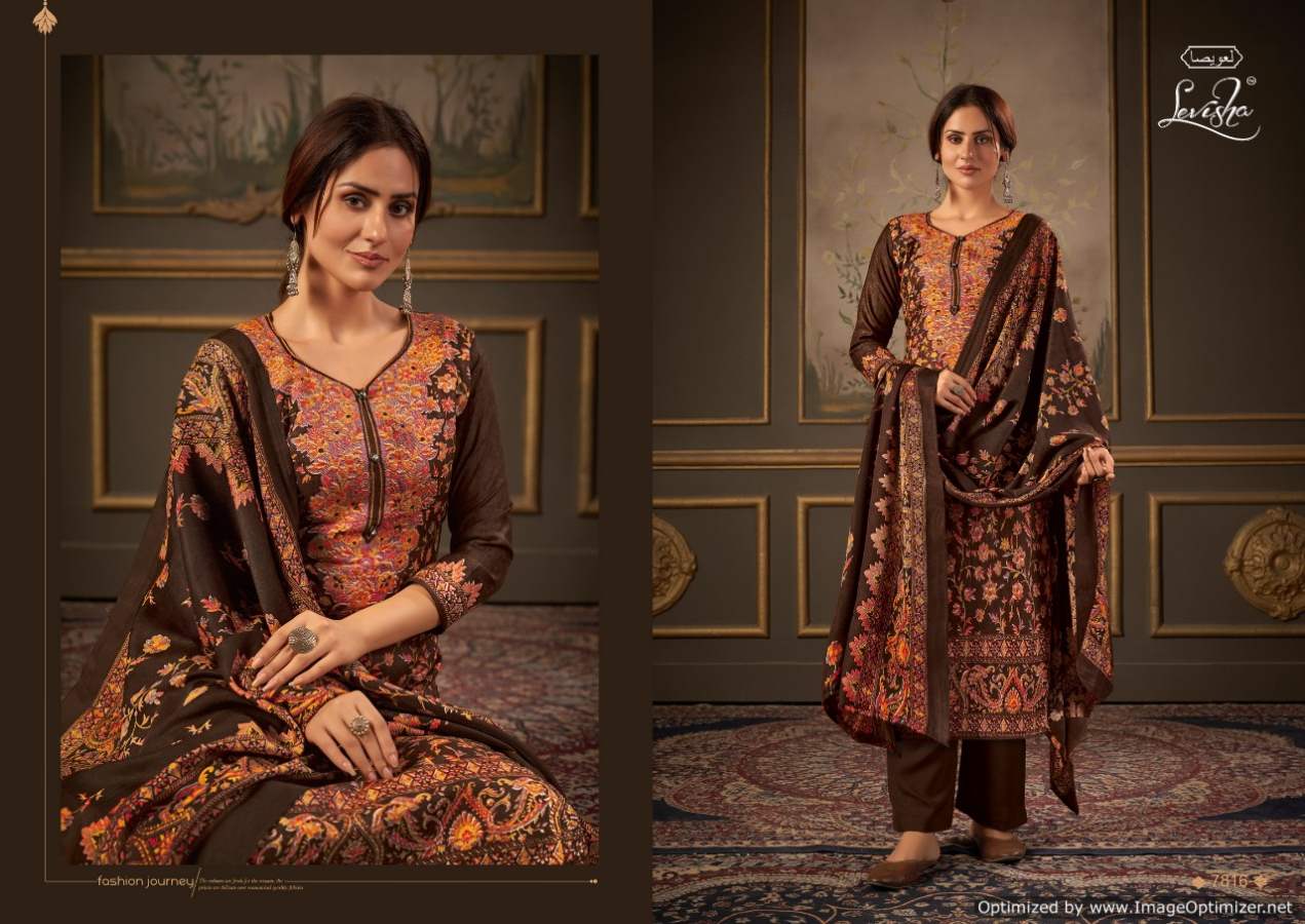 Levisha Femina Vol 12 Winter Wear Pashmina Dress Material Catalog