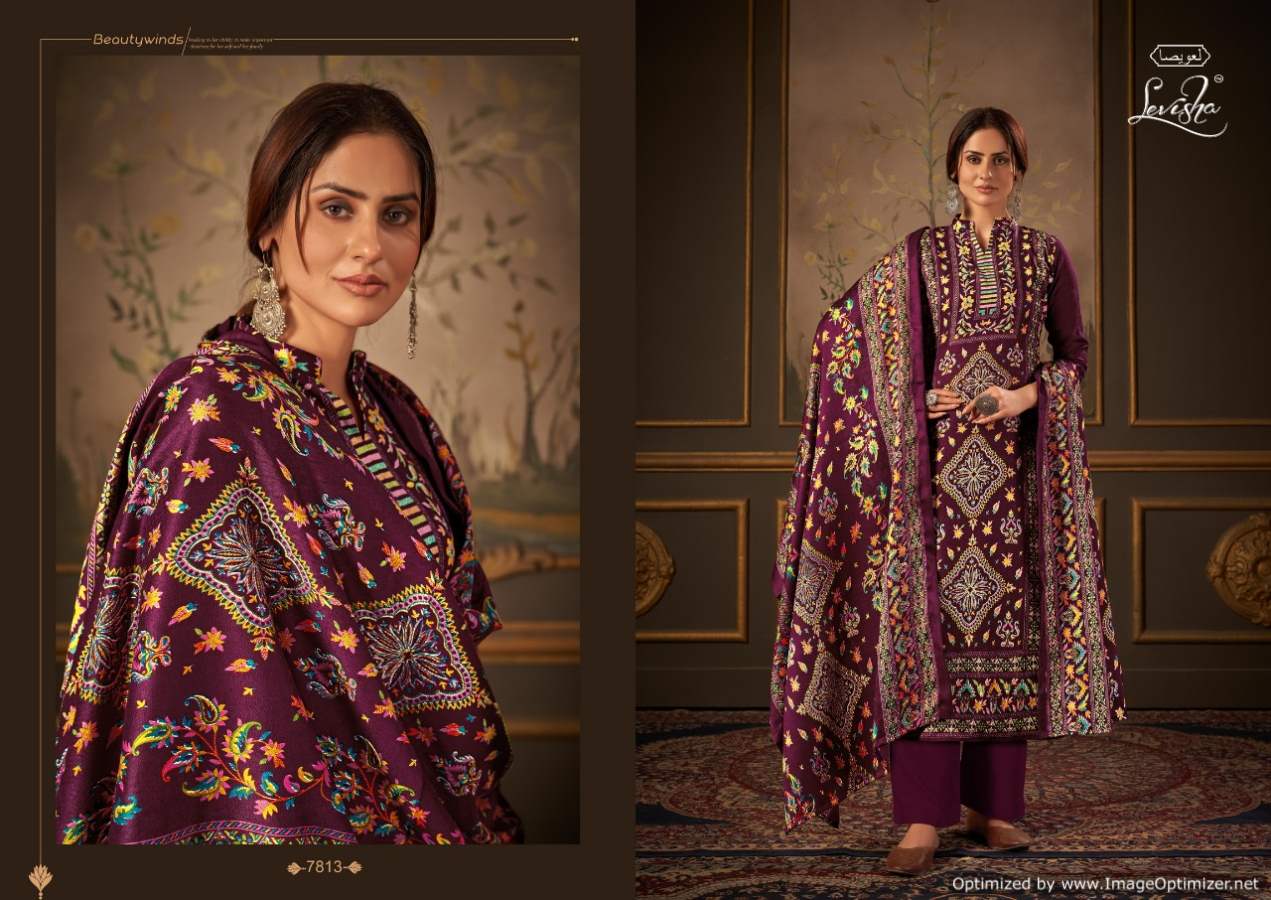 Levisha Femina Vol 12 Winter Wear Pashmina Dress Material Catalog
