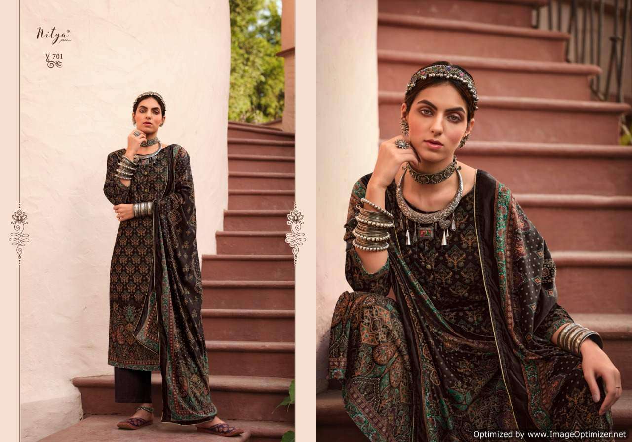 Lt Nitya Velvet  Vol 7  Exclusive  Pashmina Salwar Suits Catalog