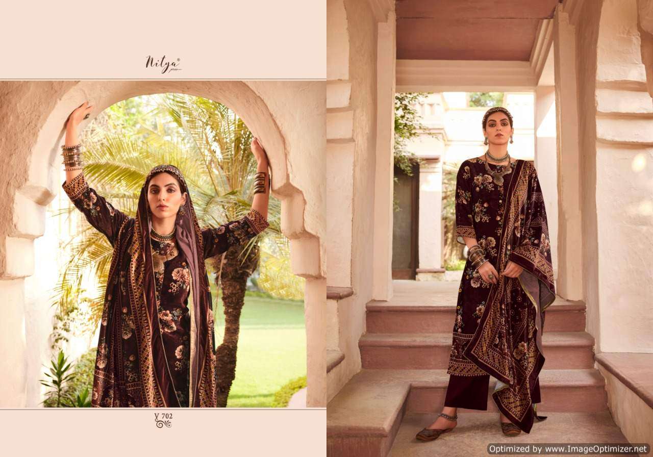 Lt Nitya Velvet  Vol 7  Exclusive  Pashmina Salwar Suits Catalog