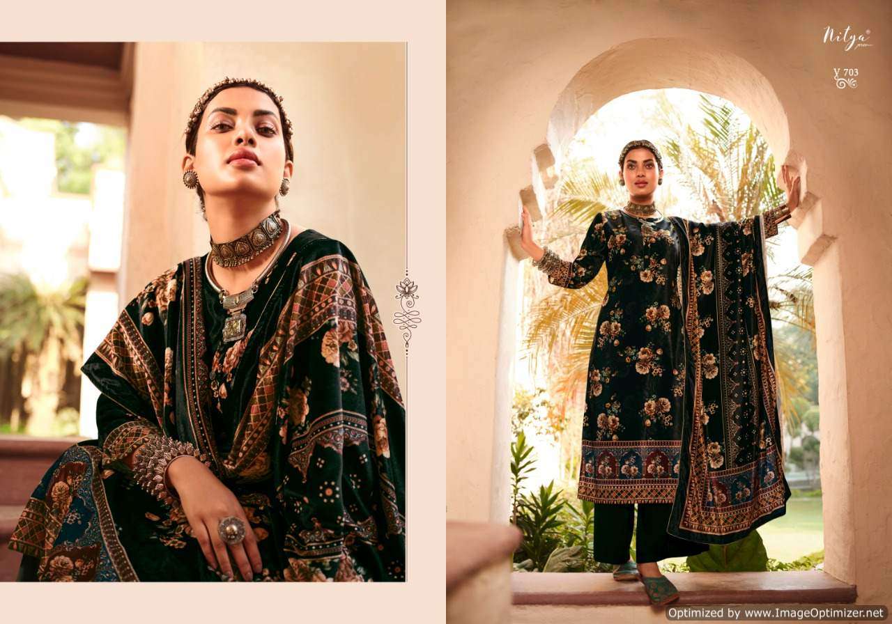 Lt Nitya Velvet  Vol 7  Exclusive  Pashmina Salwar Suits Catalog