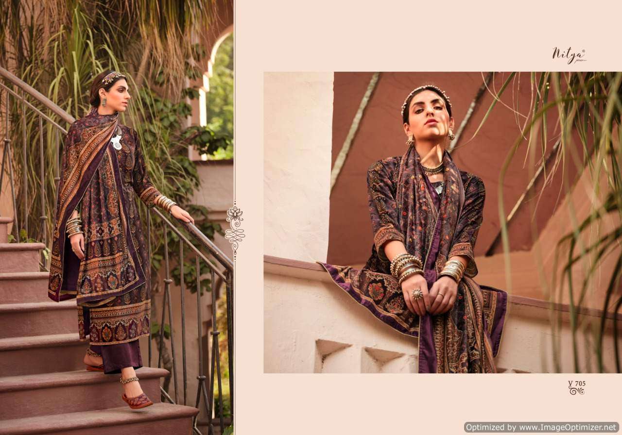 Lt Nitya Velvet  Vol 7  Exclusive  Pashmina Salwar Suits Catalog