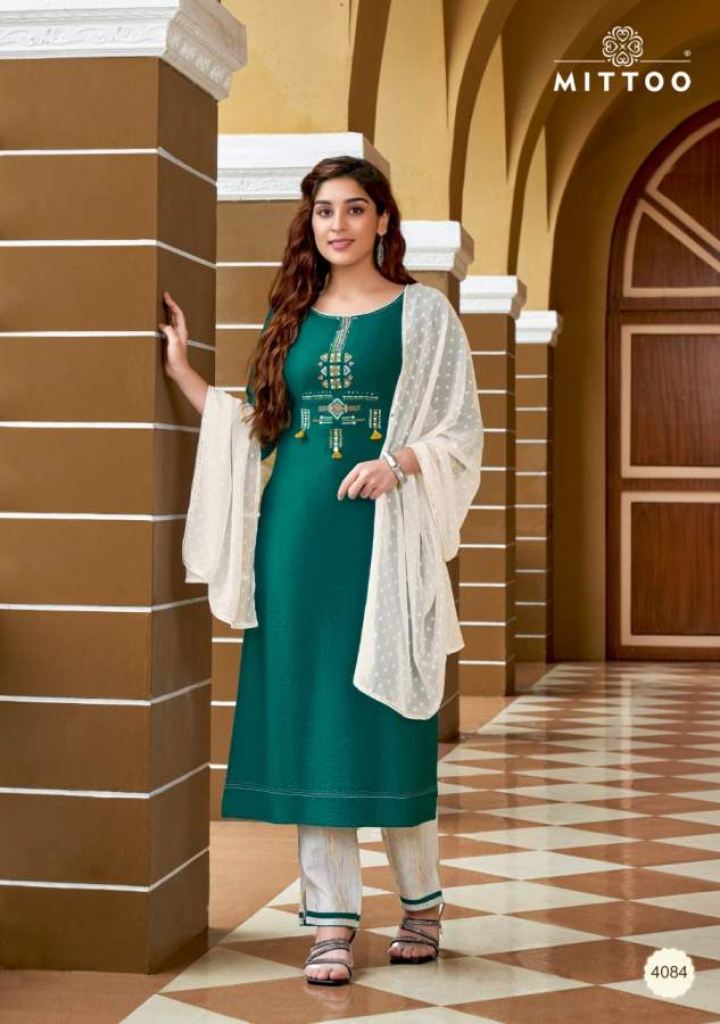 Mittoo Mahendi Vol 5 Fancy Designer Readymade Kurti Bottom With Dupatta Catalog