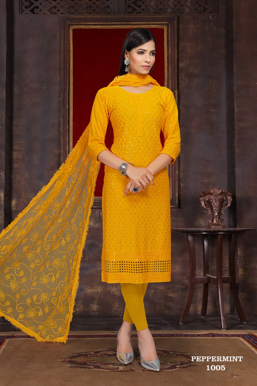 Premnath Peppermint Ethnic Wear Kurti With Dupatta Shop Collection