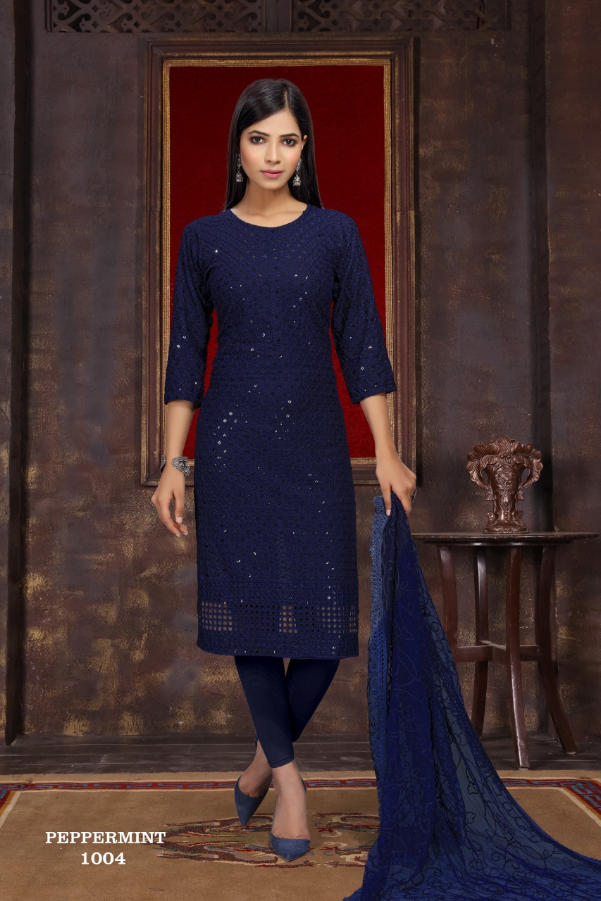 Premnath Peppermint Ethnic Wear Kurti With Dupatta Shop Collection