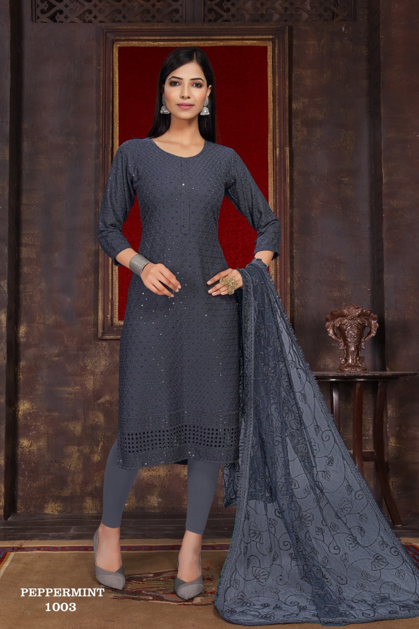 Premnath Peppermint Ethnic Wear Kurti With Dupatta Shop Collection