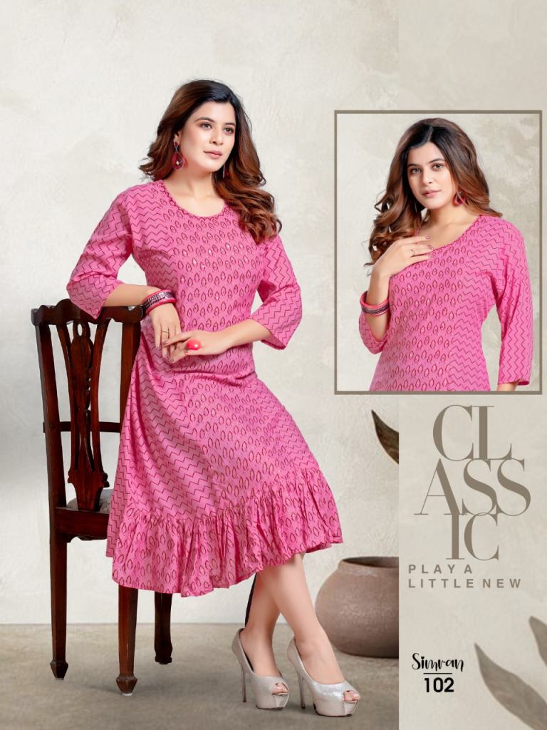 Premnath Simran Anarkali Wholseale Kurti Catalog