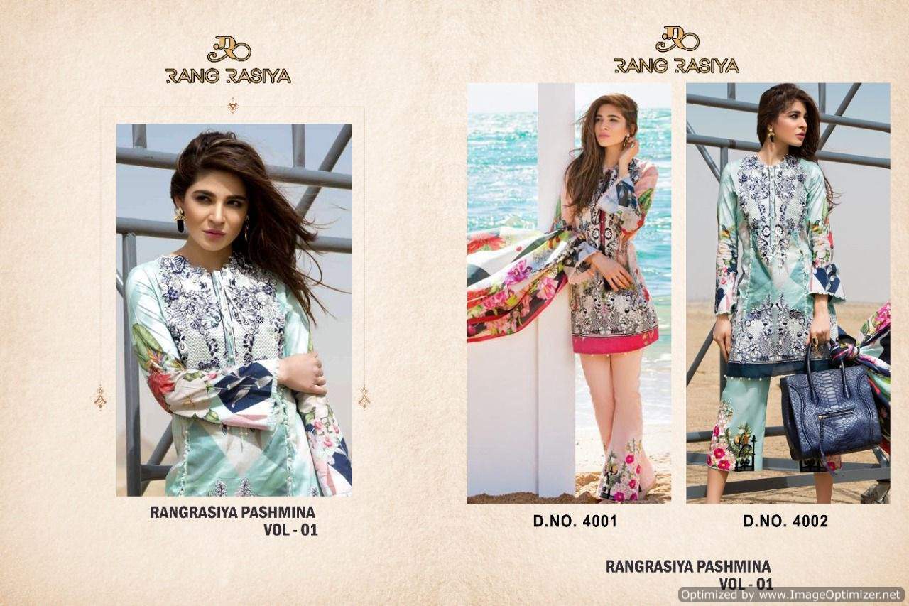 Rang Rasiya Pashmina Vol 1 Pakistani Pashmina Catalog