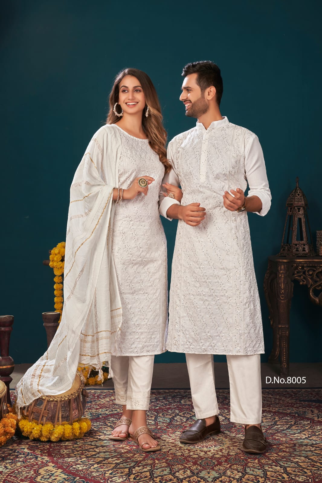 Banwery Royal Couple Vol 8 Fancy Wear Designer Couple Kurta Catalog