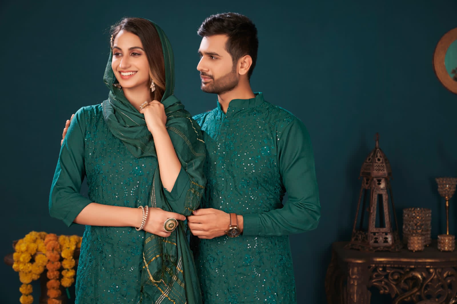 Banwery Royal Couple Vol 8 Fancy Wear Designer Couple Kurta Catalog