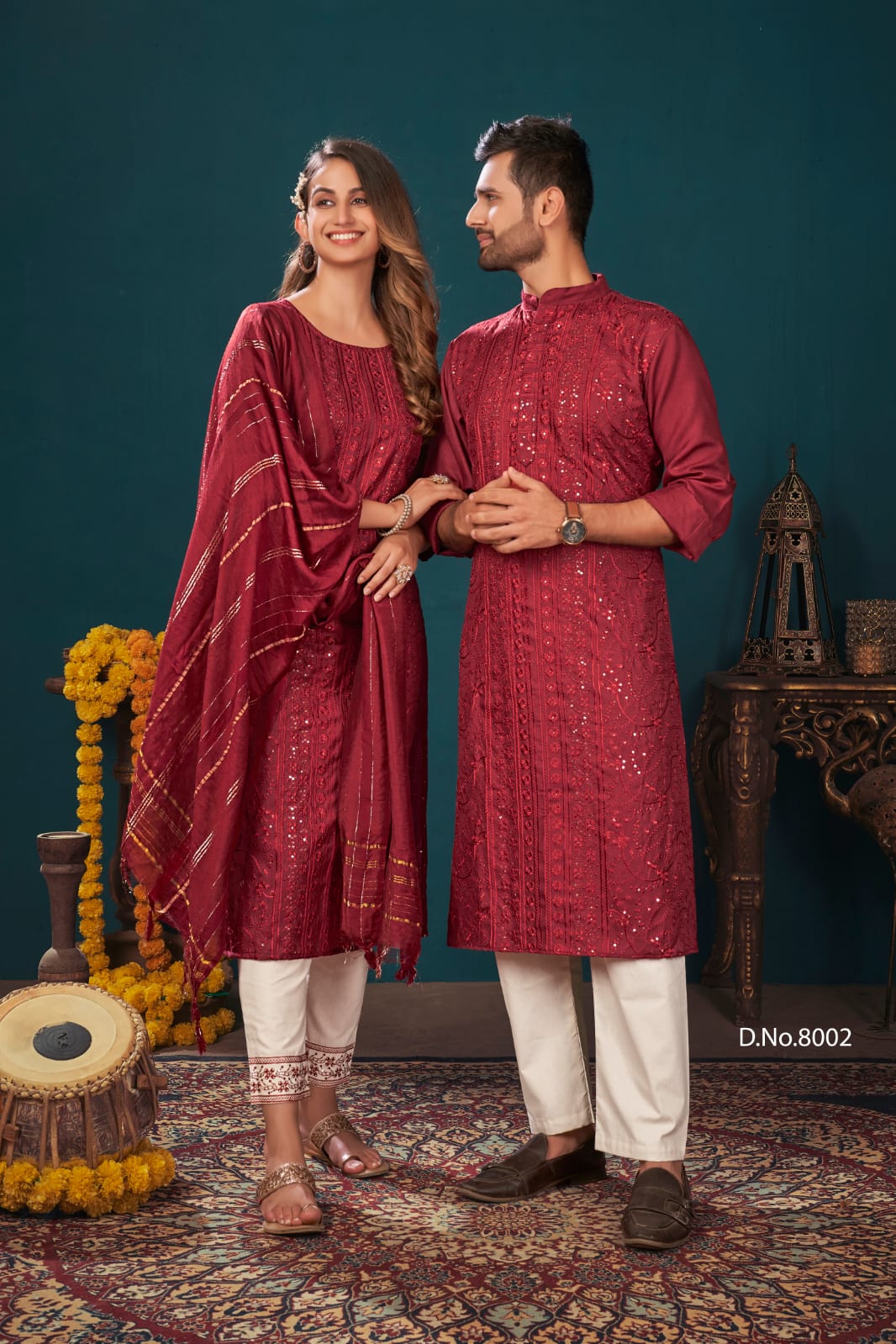 Banwery Royal Couple Vol 8 Fancy Wear Designer Couple Kurta Catalog