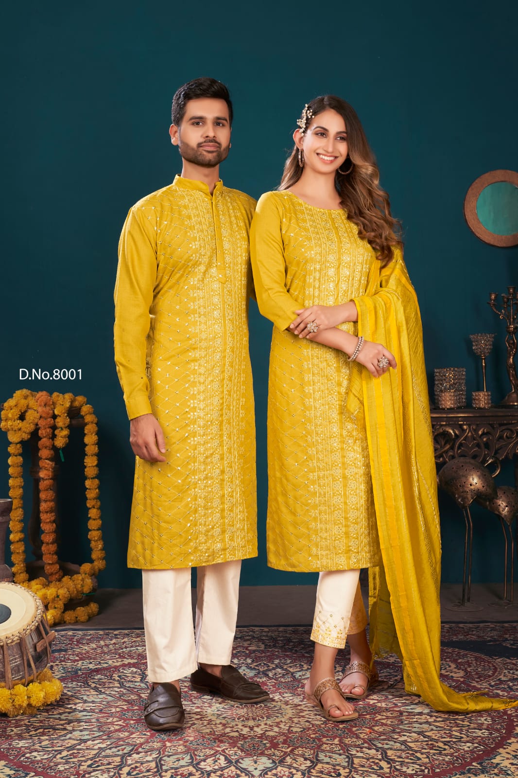 Banwery Royal Couple Vol 8 Fancy Wear Designer Couple Kurta Catalog