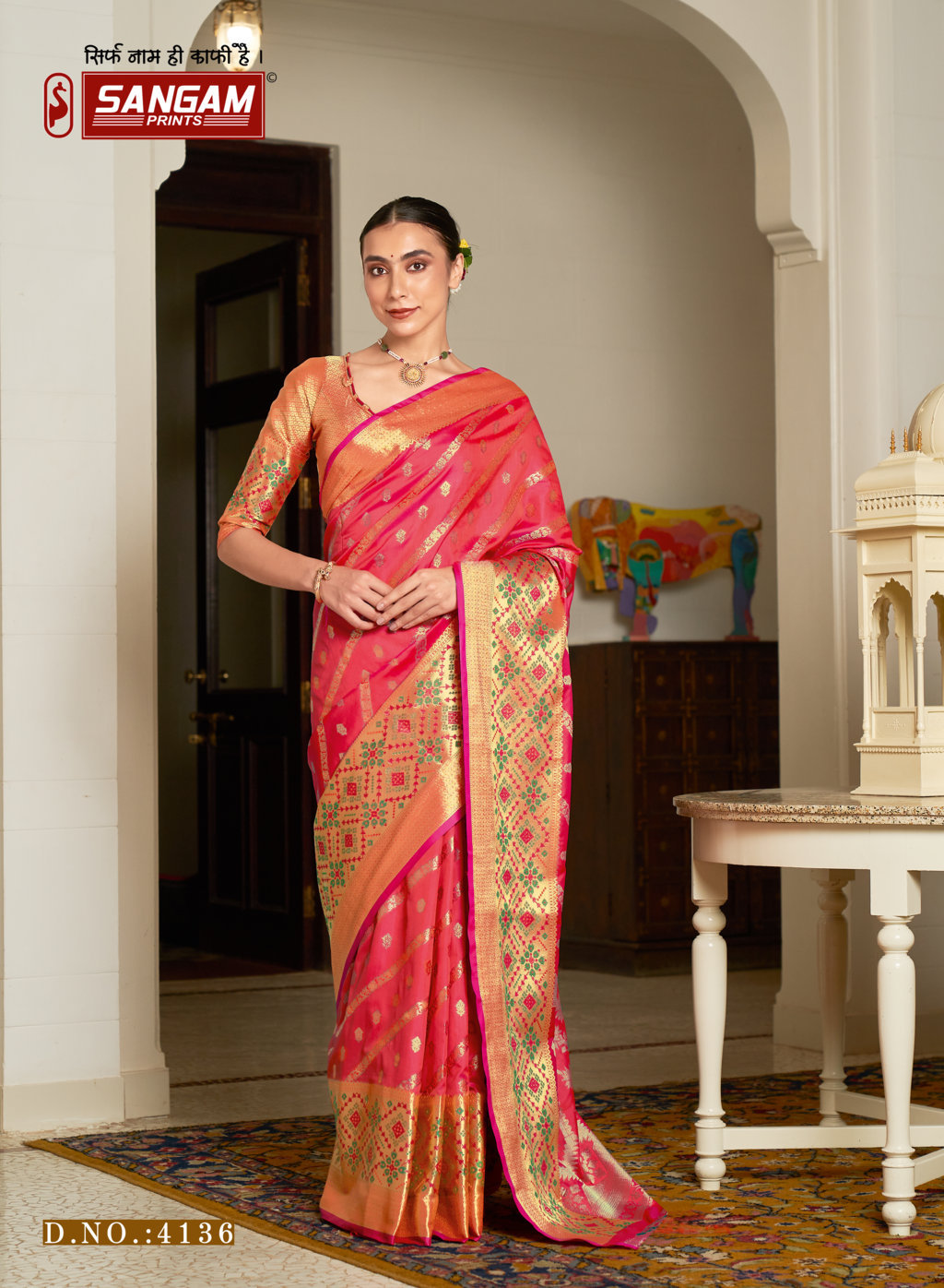 Sangam Arpita Silk Festive Wear Banarasi Wholesale Saree Catalog