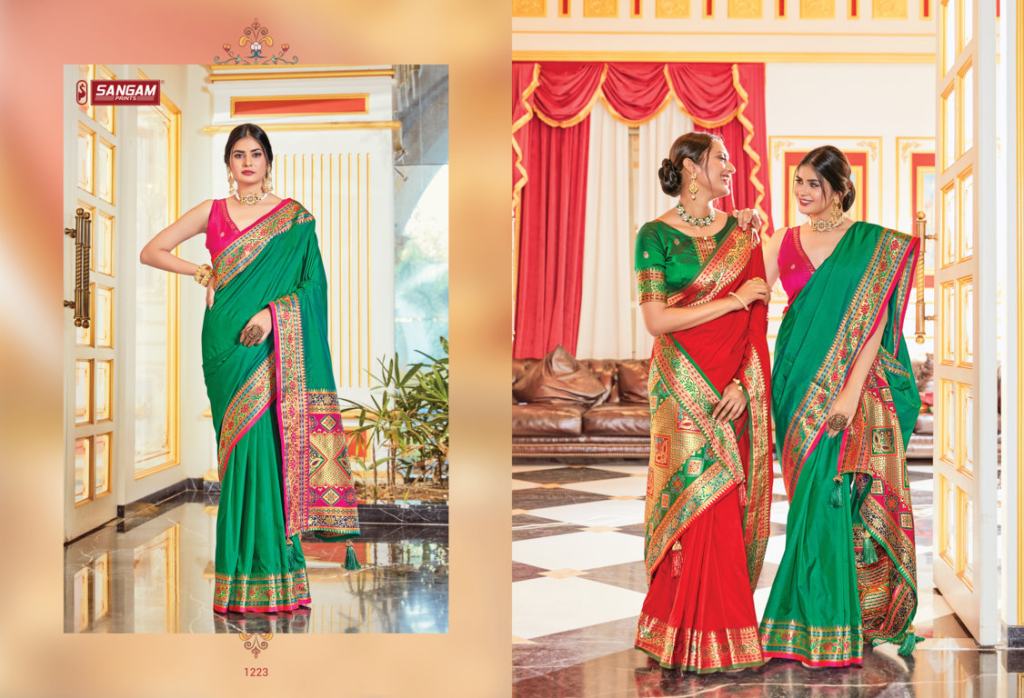 Sangam Kayan Festive Wear Silk Wholseale Saree Catalog