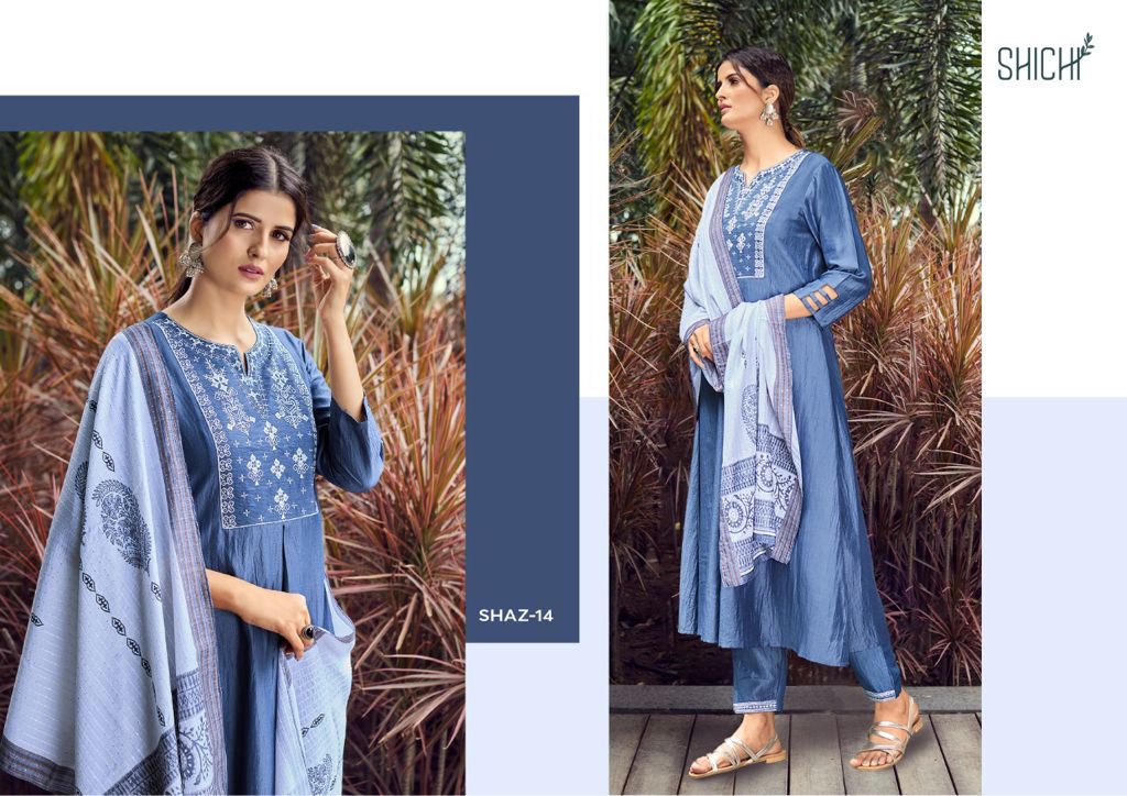 Shichi  Aza Ready Made Kurtis Bottom With Dupatta Catalog