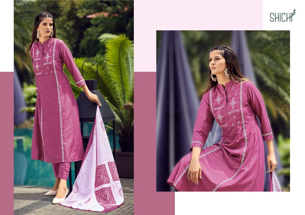 Shichi  Aza Ready Made Kurtis Bottom With Dupatta Catalog