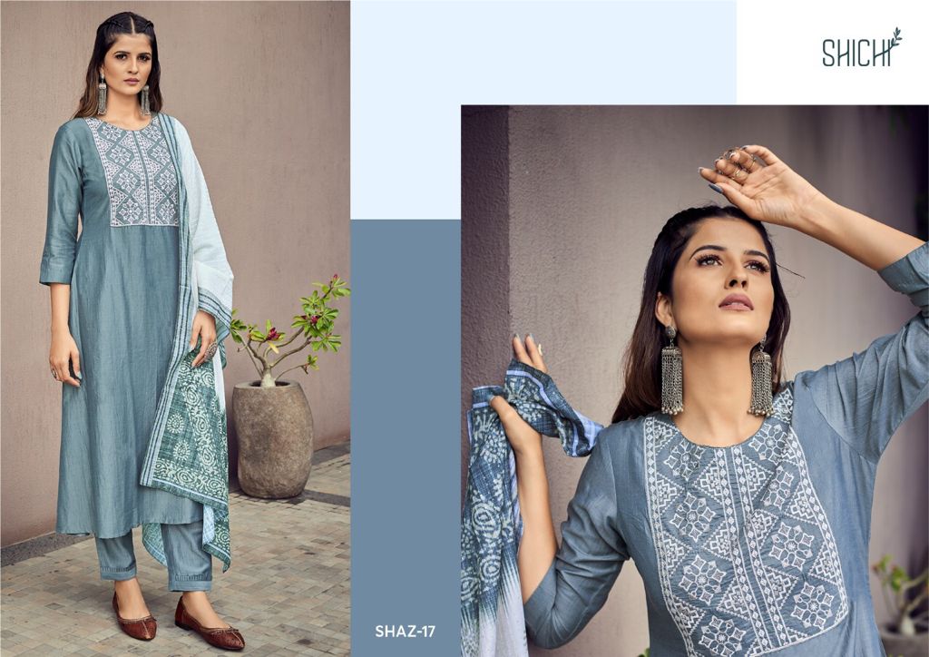 Shichi  Aza Ready Made Kurtis Bottom With Dupatta Catalog