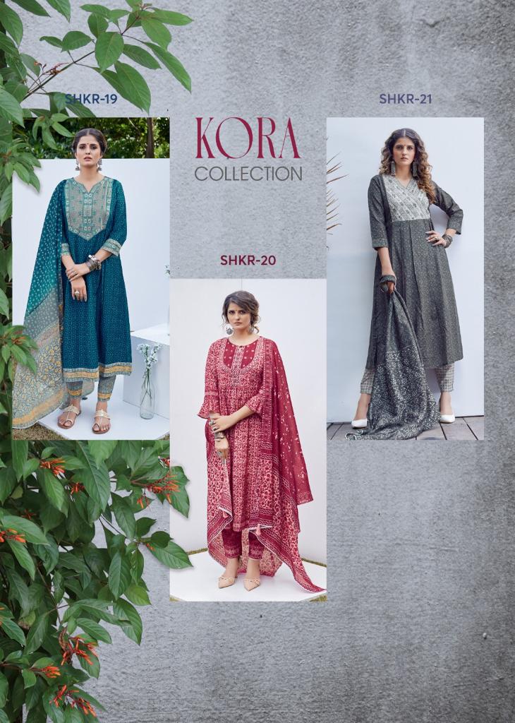 Shichi Kora Readymade Kurtis Bottom And Dupatta Catalog