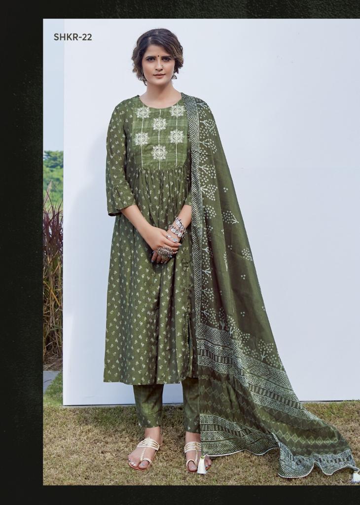 Shichi Kora Readymade Kurtis Bottom And Dupatta Catalog