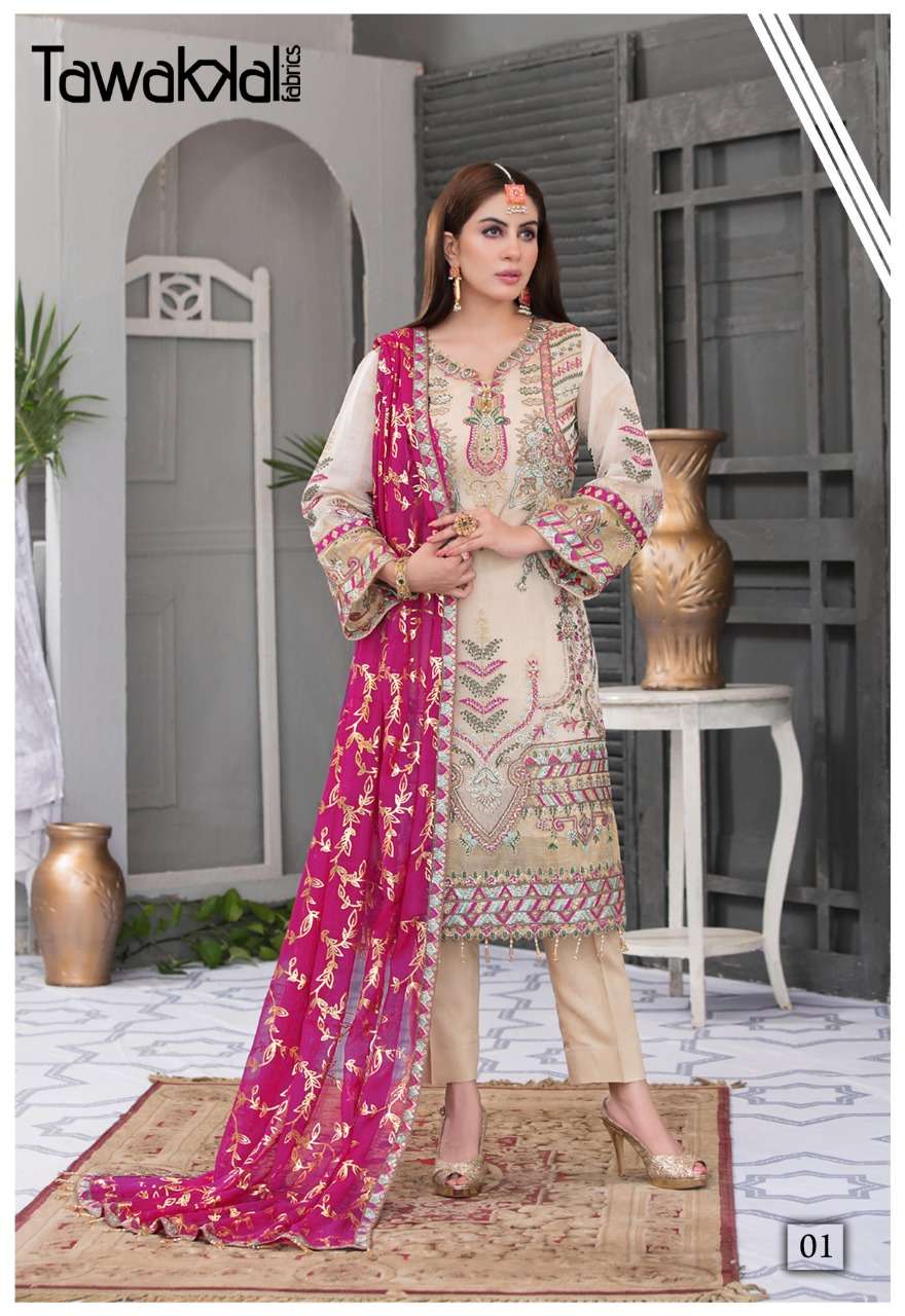 Tawakkal Zaafira Luxury Karachi Cotton Buy Karachi Cotton Suits
