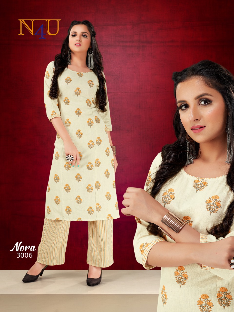 Tunic House N4u Nora Kurti With Bottom Catalog
