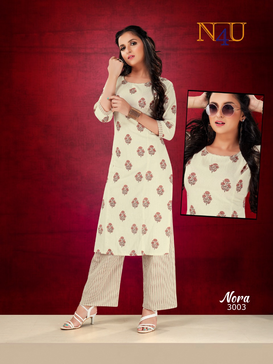 Tunic House N4u Nora Kurti With Bottom Catalog
