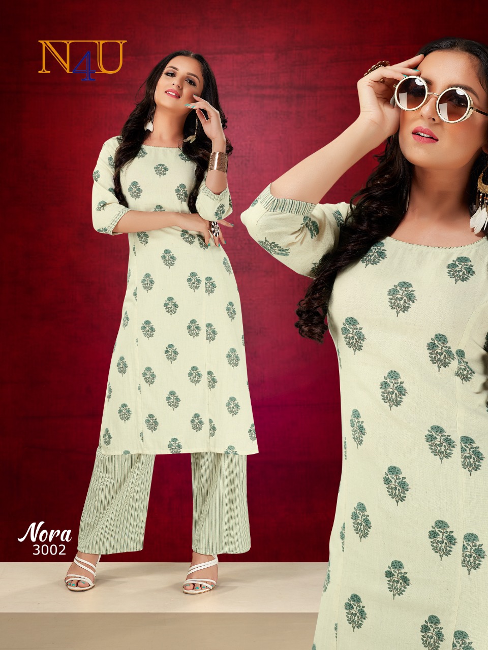 Tunic House N4u Nora Kurti With Bottom Catalog