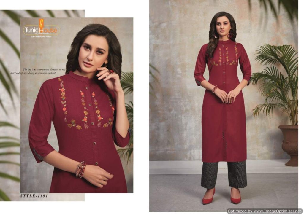 Tunic House Najuk Vol 2 Kurti With Bottom Catalog