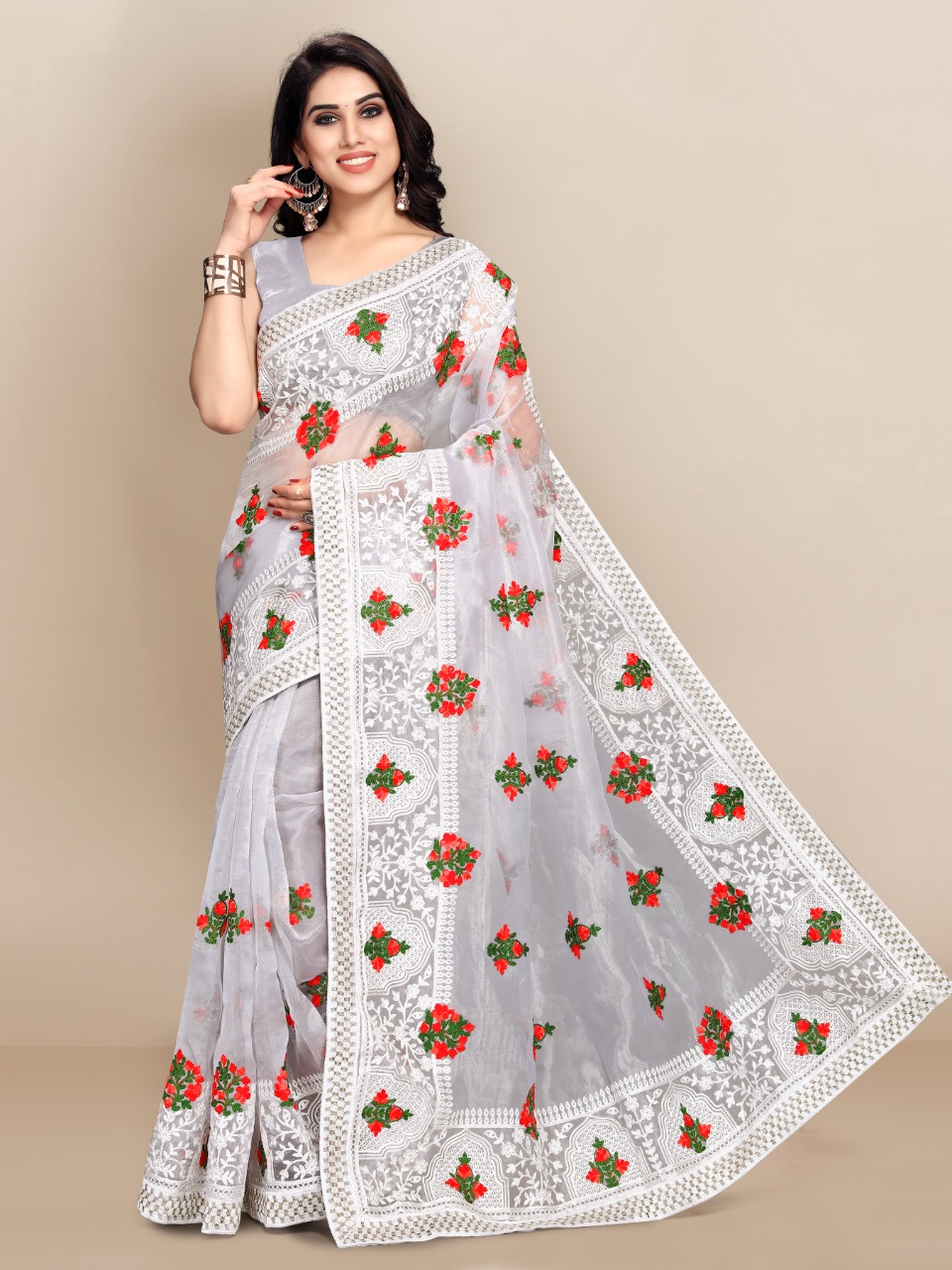 Vivera Slyvie Vol 4 Fancy Wear Organza Saree Catalog