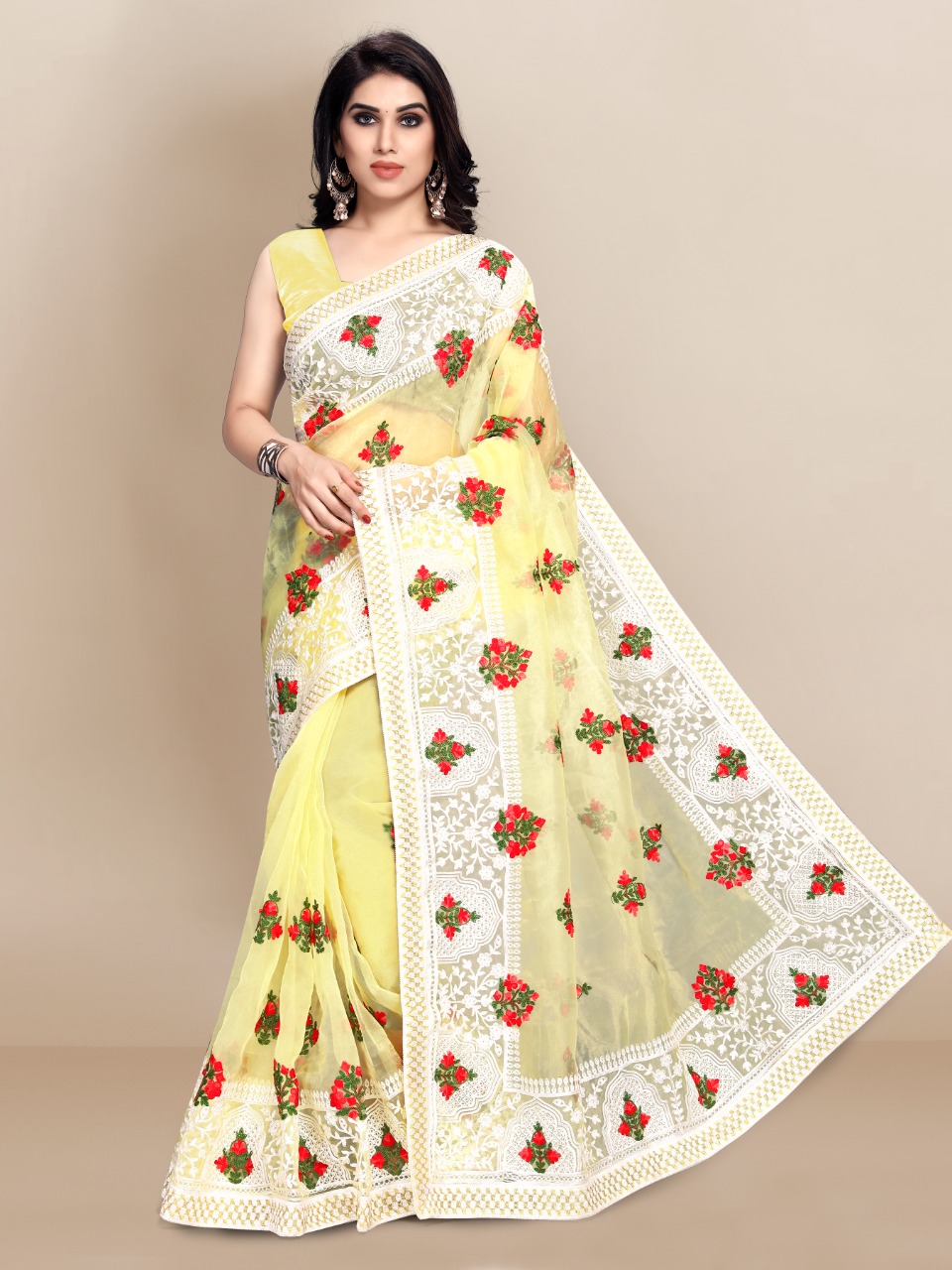 Vivera Slyvie Vol 4 Fancy Wear Organza Saree Catalog