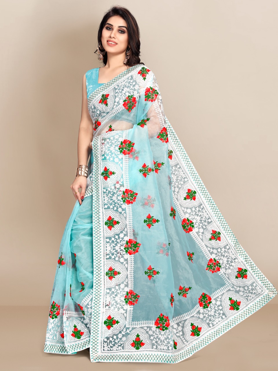 Vivera Slyvie Vol 4 Fancy Wear Organza Saree Catalog