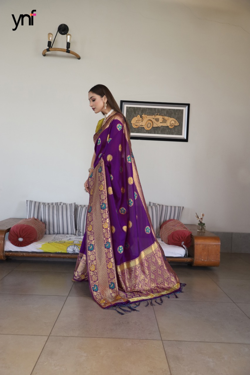Ynf Mahuya Festive Wear Poly Silk Saree Catalog