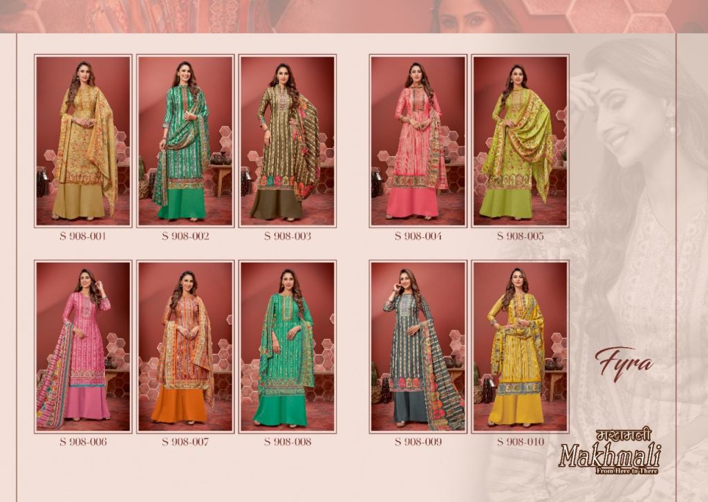 Fyra Makhmali Winter Wear Digital Printed Pashmina Dress Materials