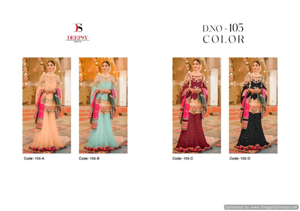 Deepsy 105 Color Embroidery Low Rate Pakistani Salwar Kameez