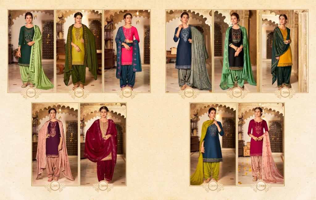 Kalaroop Fashion Of Patiyala Vol 32 Designer Silk Readymade Salwar Suits Catalog