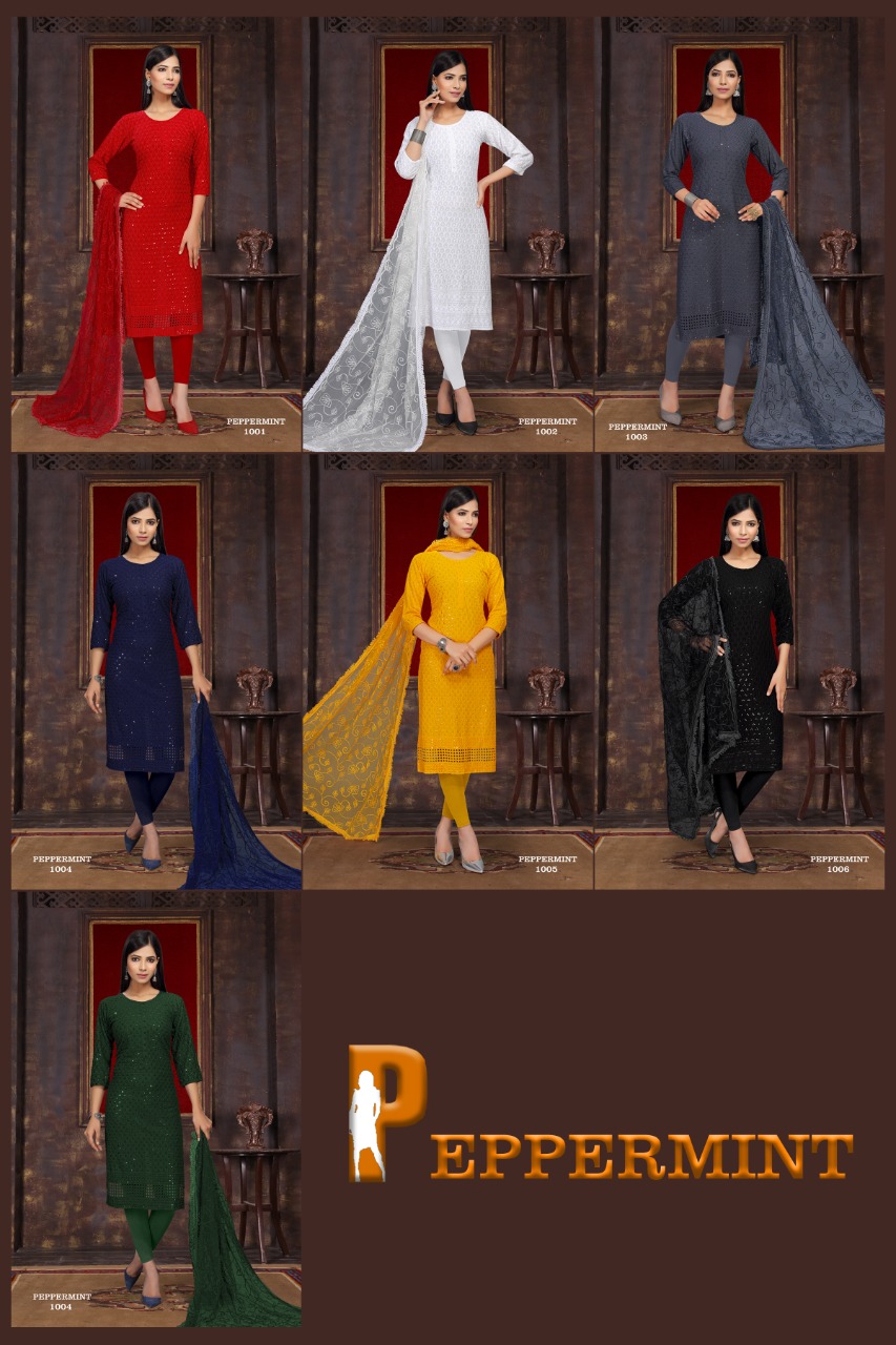 Premnath Peppermint Ethnic Wear Kurti With Dupatta Shop Collection