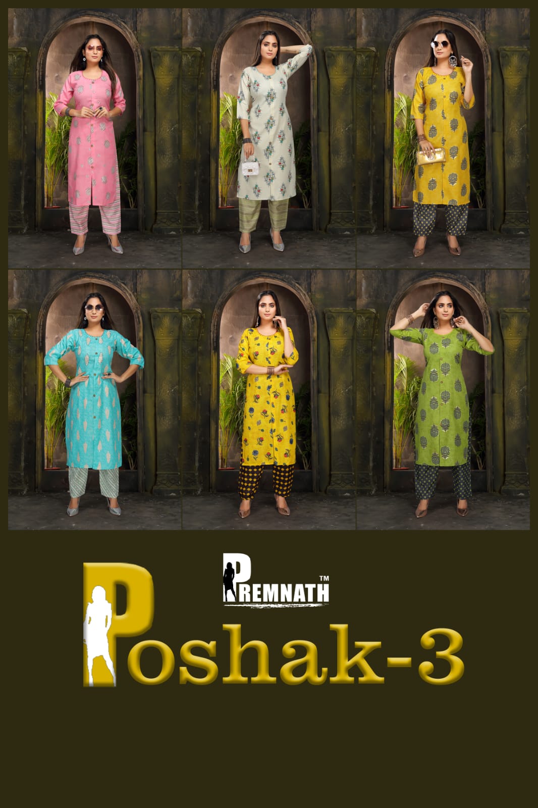 Premnath Poshak Vol 3 Casual Wear Kurtis Catalog With Pants Catalog