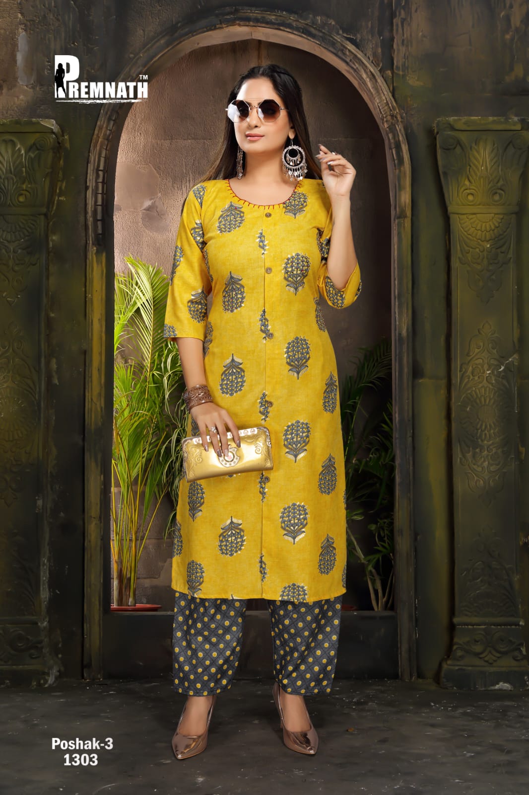 Premnath Poshak Vol 3 Casual Wear Kurtis Catalog With Pants Catalog