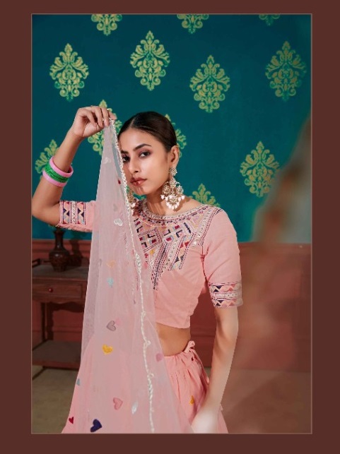 Peach Women's Lehenga Choli Collection Buy Buy Pink Lehenga Choli Online