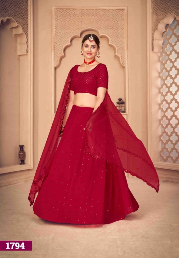 Red Lehenga Cholis & Indian Lehengas Online  Collection