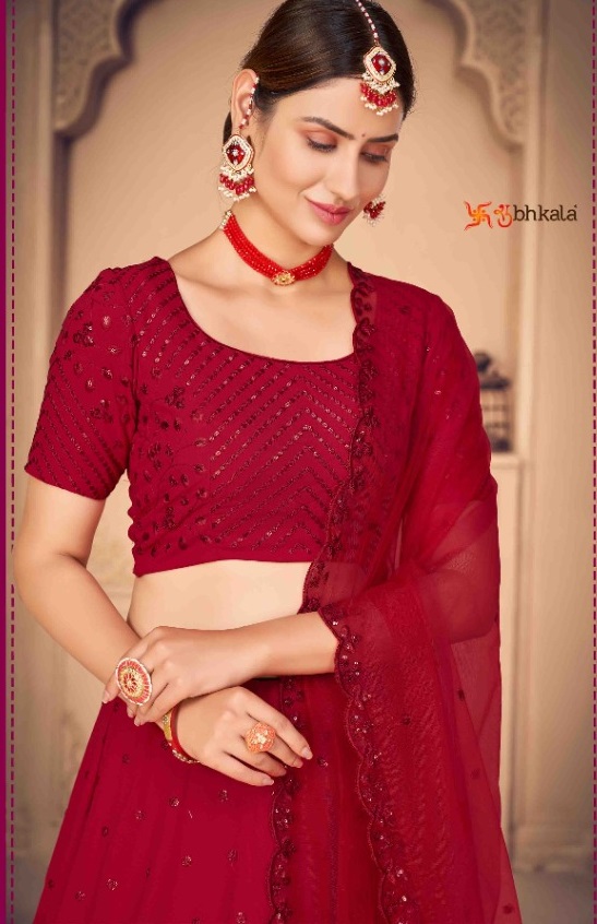 Red Lehenga Cholis & Indian Lehengas Online  Collection