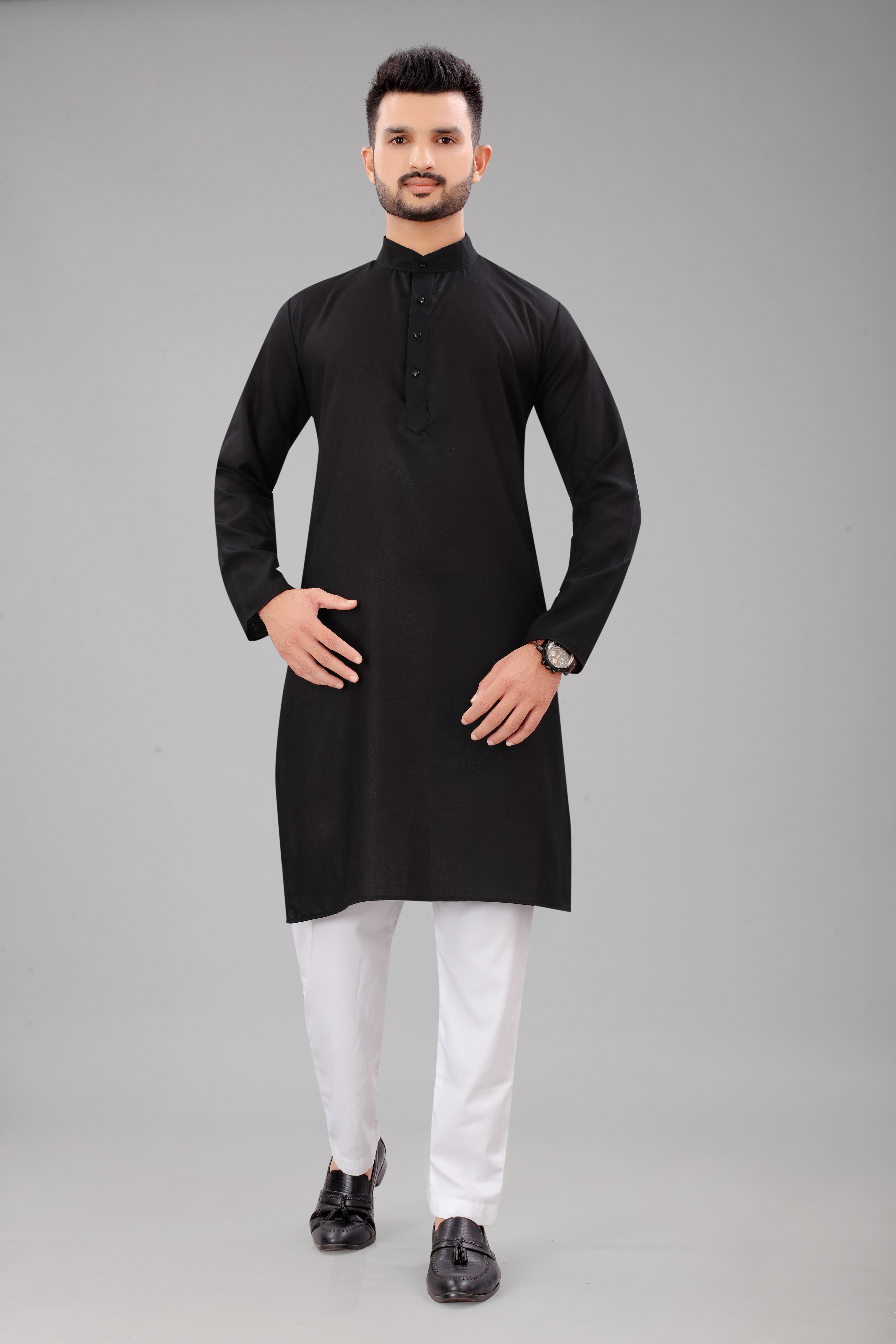 Black Casual Wear Kurta  Buy Black Kurta For Mens Online At Best Prices In India